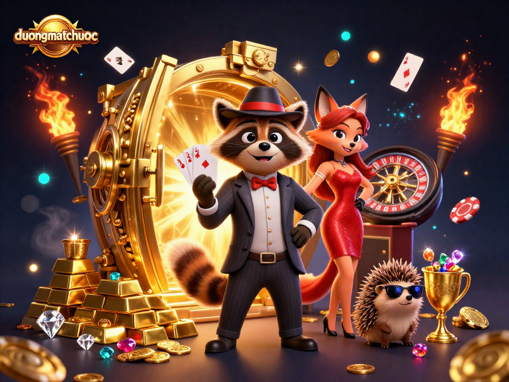 Join duongmatchuoc for an exciting poker adventure with esteemed characters and treasure.