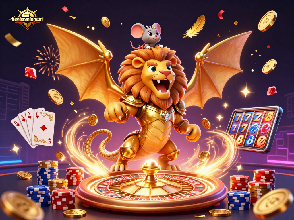 Experience thrilling wins with tienlenmiennam's dynamic casino adventure featuring vibrant characters and action.